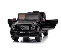 Voiture Électrique Enfant sous Licence Mercedes G63 AMG, Véhicule Électrique 12V, Télécommande de Voiture Électrique / 2+1 Vitesses/Klaxon/LED/Musique/USB, pour Garçons, Filles (Noir)