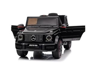 Voiture Électrique Enfant sous Licence Mercedes G63 AMG, Véhicule Électrique 12V, Télécommande de Voiture Électrique / 2+1 Vitesses/Klaxon/LED/Musique/USB, pour Garçons, Filles (Noir)
