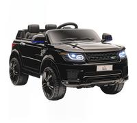 HomCom Voiture électrique enfant SUV 4x4 – 12V, 2 moteurs, télécommande, nombreux effets – Noir