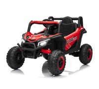 Voiture Électrique Enfant UTV 4x4 12V, Télécommande Parentale 2,4G | 3 Vitesses, Phares LED, Musique USB-Bluetooth, Suspensions & Pneus EVA, Ceinture de Sécurité, Jouet Extérieur pour 3-6 Ans, C