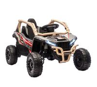 Voiture électrique enfant UTV - AIYAPLAY - KAWASAKI TERYX KRX 1000, 12 V 2 moteurs 25 W, télécommande 2,4 Ghz - 100x64x56cm - jaune