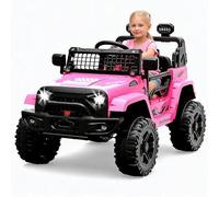 Voiture électrique Enfants,12 v Quad électrique pour Enfants avec Télécommande 2,4 GHz, Suspension à Ressorts, éclairage LED, Bluetooth, Musique, 2 Vitesses, pour De 3 à 8 Ans
