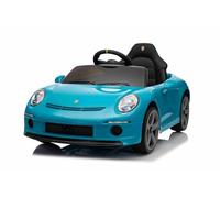 Voiture électrique Enfants 12V RUF GT, Bleue, Portes ouvrantes, véhicule Electrique avec télécommande 2,4 GHz, phares LED, MP3/USB/Aux, Batterie Lithium, 2 Moteurs 35W, Licence Originale