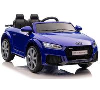 Voiture Électrique Enfants Audi Tt Rs Roadster pour Eva Roues LED RC 12V Bleu