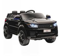 Voiture électrique enfants - HOMCOM - 12 V - double moteurs - suspension à ressort, télécommande 2,4 G - vitesses 3 à 5 km/h - noir