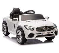 Voiture Électrique Enfants Mercedes SL500 Eva Roues LED RC pour USB MP3 Blanc