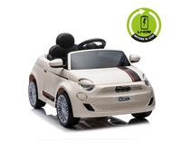 Voiture Électrique Fiat 500 Lithium Blanche - Jouet Pour Enfants 3-6 Ans