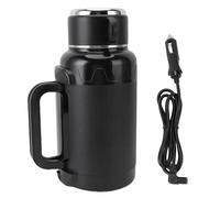 Voiture électrique Kettle 1500 ml, chaudière à eau chaude en acier inoxydable avec affichage de température LED, poignée pliable tasse de chauffage de voiture portable pour le