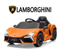 Voiture électrique Lamborghini Revuelto - LALAHO - 3 vitesses, avec télécommande 2.4 G, pour enfants de 3 à 6 Ans, orange