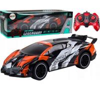 Voiture electrique Leantoys - 18574 - Voiture de sport télécommandée RC 1:10 Orange Vitesse 25 km/h