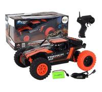 Voiture électrique - LEANTOYS - Voiture tout-terrain télécommandée R/C 1:24 - Orange - 6 ans - Rechargeable USB