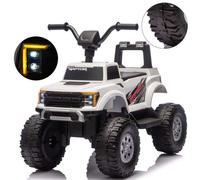 Voiture électrique milly mally ford f-150 raptor blanche - 2 moteurs