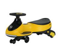 Voiture électrique pour enfant 12 V 2 en 1 Twistcar avec volant 360° 2 | 2 en 1 manuel et électrique, roues lumineuses LED, musique avec contrôle du volume, indicateur de batterie