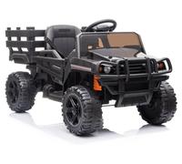 Voiture Électrique Pour Enfant Pickup Enfant EVA LED Avec Télécommande MP3 Noire