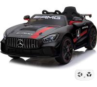 Voiture électrique pour enfants 12V - Mercedes AMG GT4 - 1 à 6 ans - avec télécommande - Noir