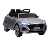 Voiture électrique pour enfants - AIYAPLAY - Licence Audi Q8 e-tron Sportback 12V - phares, musique, klaxon - 3-4 ans - Gris
