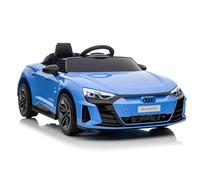 Voiture électrique pour Enfants Audi RS E-tron GT 12V, Bleu, siège Simple Large, télécommande 2,4 GHz, entrée USB/AUX, Bluetooth, Suspension, Batterie Lithium, Feux LED, 2 Moteurs de 25W