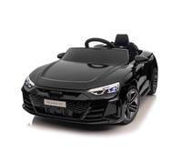 Voiture électrique pour Enfants Audi RS E-tron GT 12V, Noir, siège Simple Large, télécommande 2,4 GHz, entrée USB/AUX, Bluetooth, Suspension, Batterie Lithium, Feux LED, 2 Moteurs de 25W