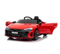 Voiture électrique pour Enfants Audi RS E-tron GT 12V, Rouge, siège Simple Large, télécommande 2,4 GHz, entrée USB/AUX, Bluetooth, Suspension, Batterie Lithium, Feux LED, 2 Moteurs de 25W
