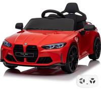 Voiture électrique pour enfants BMW M4 Competition - 12V - 1 à 5 ans - avec télécommande - Rouge