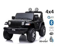Voiture électrique pour enfants - JEEP - Wrangler - Double siège en cuir - Transmission 4x4 - Roues EVA