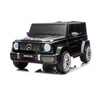 Voiture électrique pour Enfants Mercedes-Benz G63 AMG 4x4, Deux Places, 24V, Noir, Lecteur MP3 avec Connexion USB/AUX et Bluetooth, Transmission 4x4, Batterie Lithium, Roues EVA avec Suspension