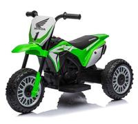 Voiture Electrique pour enfants Motor Honda CRF450 - 18 à 36 mois - 6V 4Ah - klaxon - bruit de démarrage du moteur - Vert