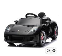 Voiture électrique pour Enfants Porsche Carrera GT - 1 à 5 ans - Version complète - Voiture 12V avec Télécommande - Noir