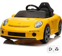Voiture électrique pour enfants RUF GT - 12V - 1 à 5 ans - avec télécommande - Jaune