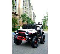 Voiture électrique pour Enfants, télécommande 2,4 G, avec Haut-Parleur Bluetooth intégré, lumières LED et Lecteur de Musique, Charge maximale de 50 kg, 3,2-5,1 (Blanc)