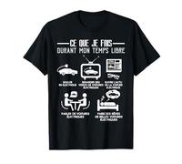 Voiture Électrique Temps Libre Citation Drôle Humour Passion T-Shirt