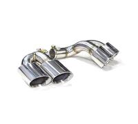 Voiture Embout D'éChappement Pour BMW Pour X6 E71 2008 2009 2010 2011 2012 2013 Embout D'échappement Voiture Silencieux Tuyau Quadruple(Argent)