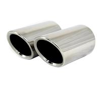 Voiture Embout D'éChappement Pour Pour A1 Pour A3 Pour A4 TT 2009-2015 2 Pièces/ensemble 7,6 Cm/2,99 Pouces En Acier Inoxydable Pour Embouts Silencieux D'échappement Voiture(Silver-7cm)