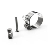 Voiture Embout D'éChappement Pour Tuyau D'échappement Modifié Voiture Cerceau En Collier Serrage Fixe Épaissi Et Renforcé Collier Serrage Pour Gorge Queue(44-47mm 1.73-1.85in)