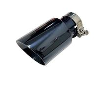 Voiture Embout D'éChappement Tuyau D'échappement En Acier Inoxydable Titane Noir Sortie De Corne De Queue-gorge Grand Diamètre 89 Mm 101 Mm 114 Mm Taille(77mm-114mm)