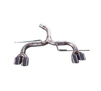 Voiture Embout Echappement Pour VW Pour Golf 5 6 7 8GTI Pour A3 Pour Cycco Fixation De Collier De Serrage Raccord De Queue De Tuyau D'échappement En Acier Inoxydable Queue Gorge(Miter mouth C)