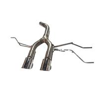 Voiture Embout Echappement Pour VW Pour Golf 5 6 7 8GTI Pour A3 Pour Cycco Fixation De Collier De Serrage Raccord De Queue De Tuyau D'échappement En Acier Inoxydable Queue Gorge(Miter mouth B)
