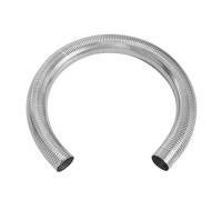 Voiture Embout Echappement Tuyau D'échappement Flexible 1000mm Tube Réparation Rapide Tuyau D'échappement En Acier Inoxydable Tubes Fumée Universels À Monter Soi-même Queue Gorge(55-59MM)