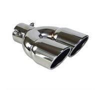 Voiture Embout Silencieux Embout D'échappement Double Sortie En Acier Inoxydable, 1 Pièce, Tube De Silencieux, Accessoires Universels Pour Voiture