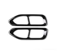 Voiture Embout Silencieux Pour BMW Série 7 G11 G12 730 740 750li 2016-2018, 2Pièces, Couvercle De Silencieux D'échappement En Acier Noir Brillant, Accessoires De Garniture