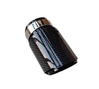 Voiture Embout Silencieux Tuyau Embouts D'échappement Simples Universels Voiture Acier Inoxydable Sergé Brillant Fiber Carbone Silencieux Pour Toutes Les Voitures 1Pièce