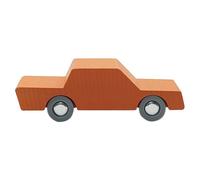 Voiture en bois back and forth orange
