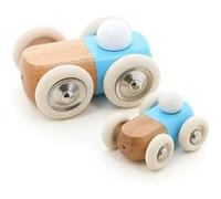 Voiture en bois Moit-moit bleue