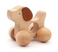 Voiture En Bois Écologique En Forme De Chien Pour Bébé, Jouet De Puzzle En Forme D'animal De Dessin Animé, Blocs Éducatifs D'apprentissage Pour Enfant, Bricolage Artisanal