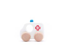 Voiture en bois Voiture jouet Ambulance Médecin urgentiste 10 cm