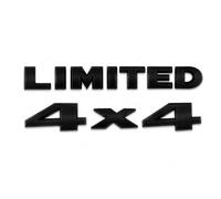 Voiture en Métal Chrome 3D Sticker Déplacement Emblème Badge, Car Emblem Chrome Stickers Limited+4X4 Autocollants auto, 2 emblèmes métal 3D pour tête de voiture, badges autocollants édition limitée