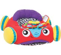 Voiture En Peluche Avec Module De Jeu Interactif - Jouet Pour Bébé Avec Volant Amovible - Doudou Xxl - Grande Voiture En Peluche - Peluche Pour Bébé - Voiture Bébé - Rouge