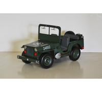 Voiture en Tôle Nostalgie Maquette de Ancienne Marque Jeep Willys Modell L 28 CM