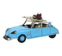 Voiture en Tôle Nostalgie Modèle Ancienne Marque Citroen DS 19 Bagages de Toit L