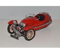 Voiture en Tôle Nostalgie Modèle Ancienne Marque Morgan Threewheeler 1933 L 34cm